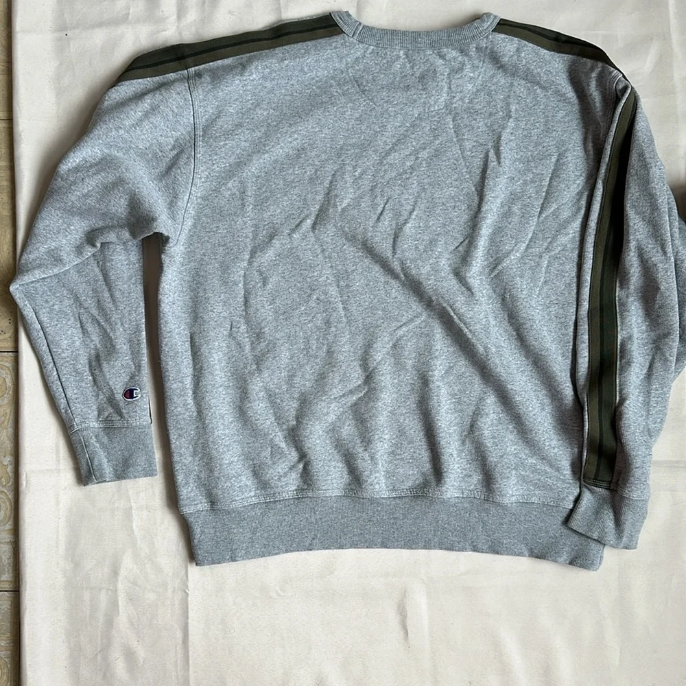 Champion Men's Powerblend Fleece Camo Crewneck Sweatshirt with Taping